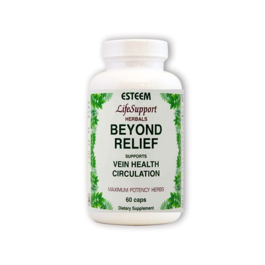 Distinct Supplements Beyond Relief supplement for circulation, vein health, varicose veins, and leg comfort.